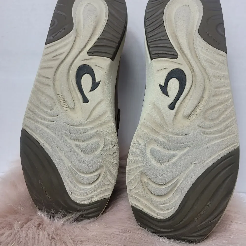 Olukai Kalia Nubuck Leather Slip On Beach Sneakers Men's Shoe Size 9